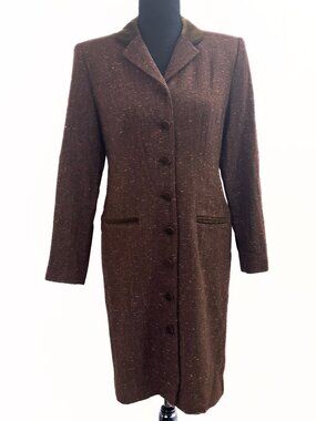 Maggy London Brown Coat Dress Size 6